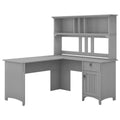 60W L Shaped Desk with Hutch R2693