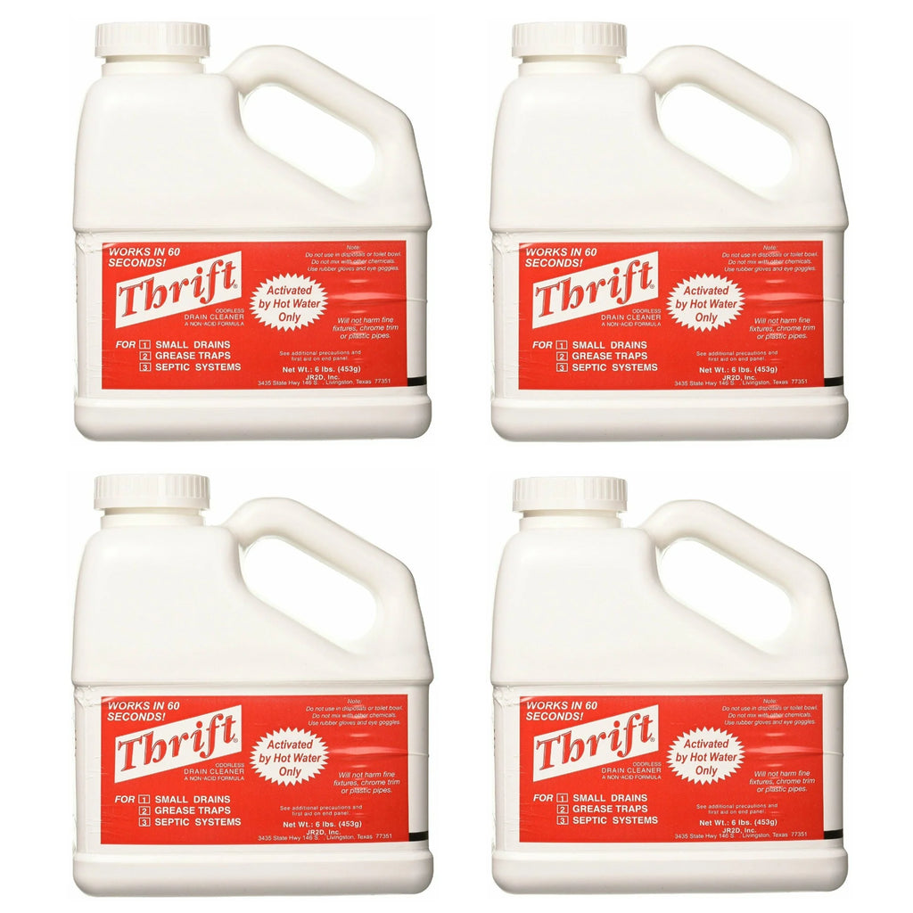 6 lb. Granular Drain Cleaner, White (Pack of 4) B9482