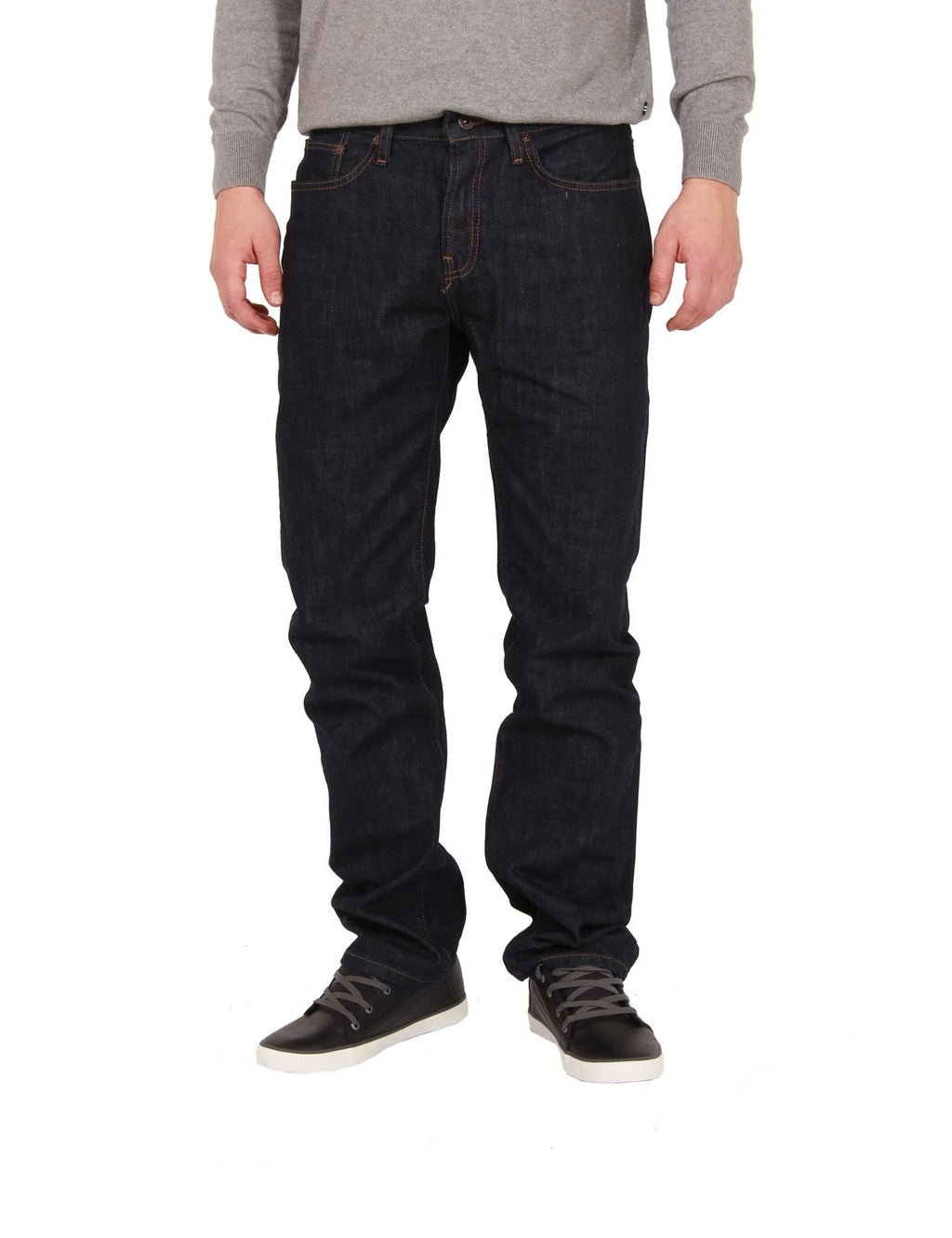 Straight Dark-Rinse Jean, Size 32 I343