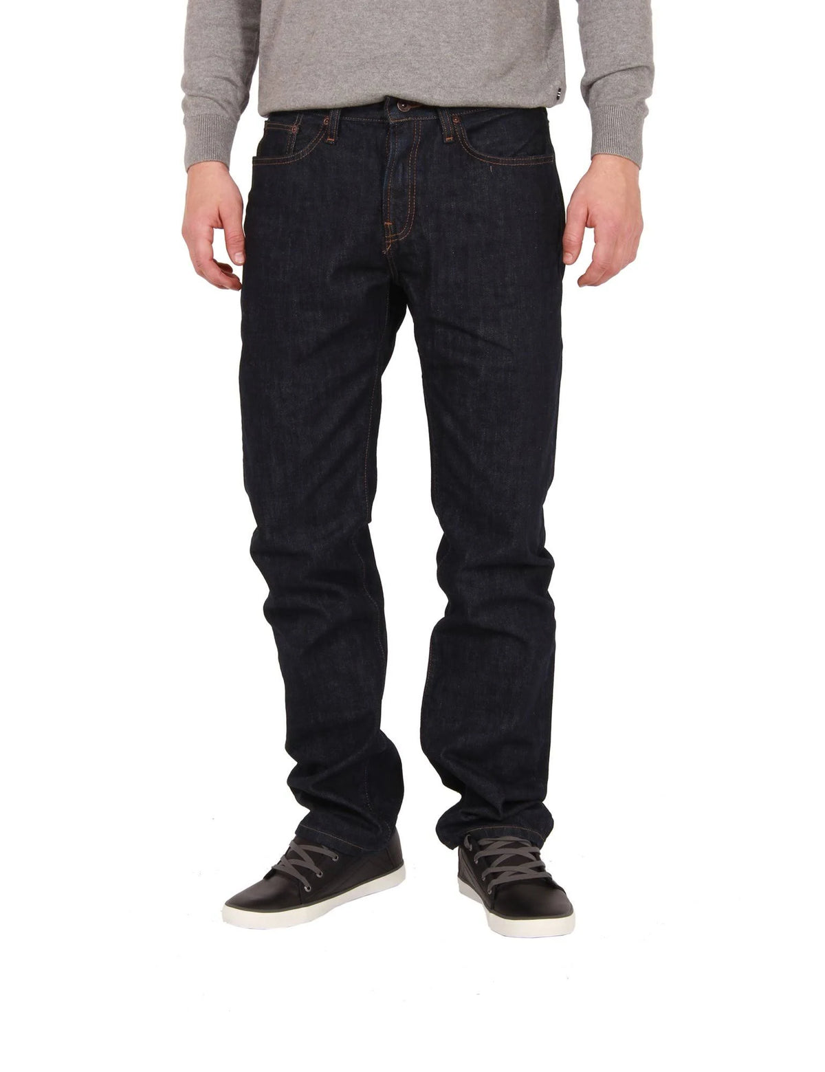 Straight Dark-Rinse Jean, Size 32 I343