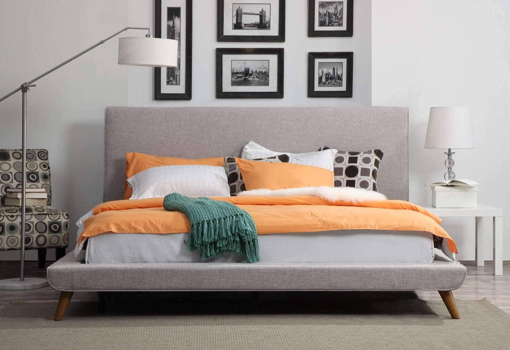 Grey Linen Full Bed N398