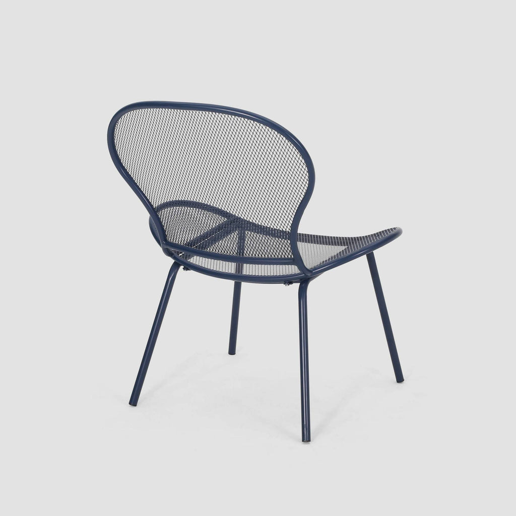 3PC Iron Chat Set Matte Navy Blue P80062