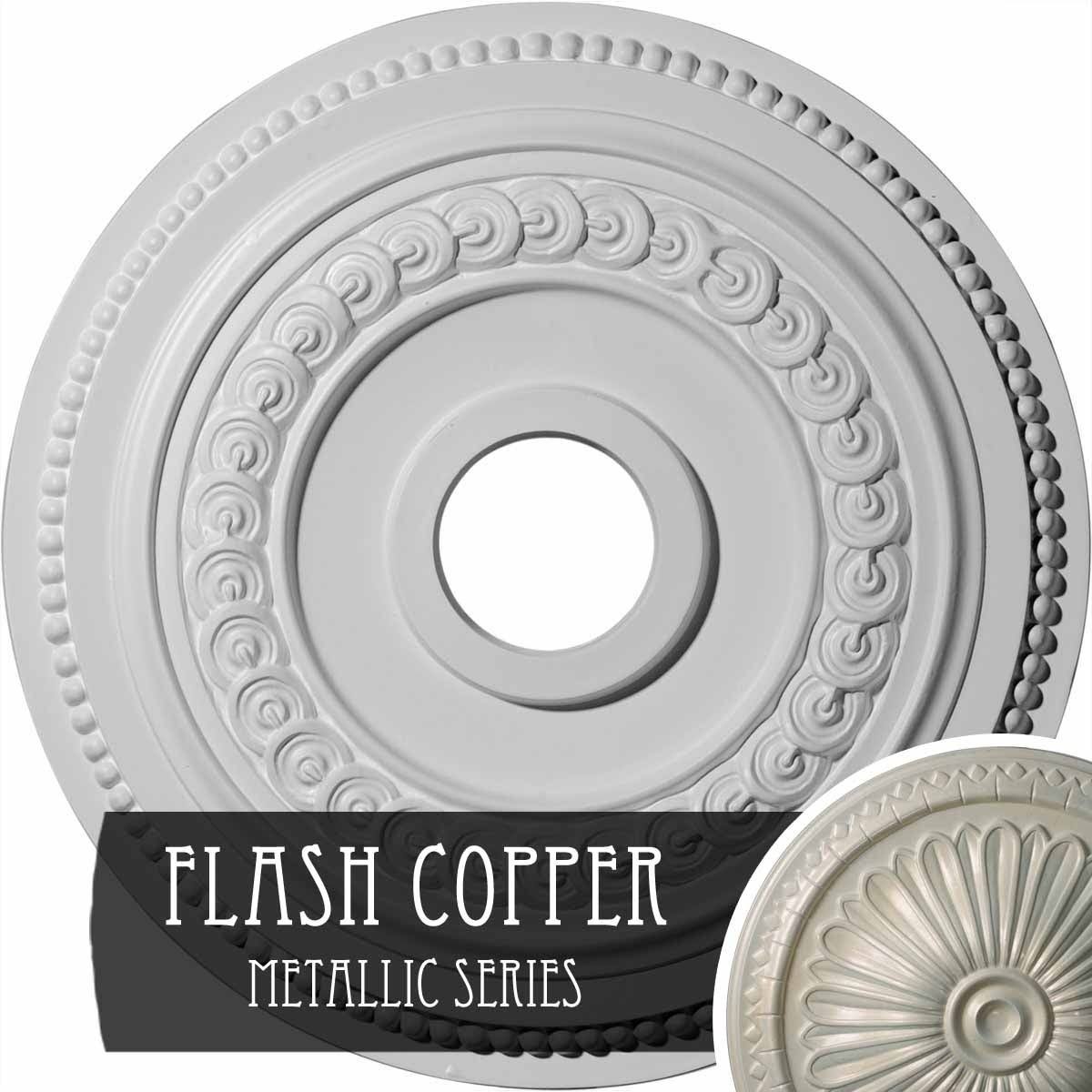 Hand-Painted Flash Copper Ceiling Medallion X60819
