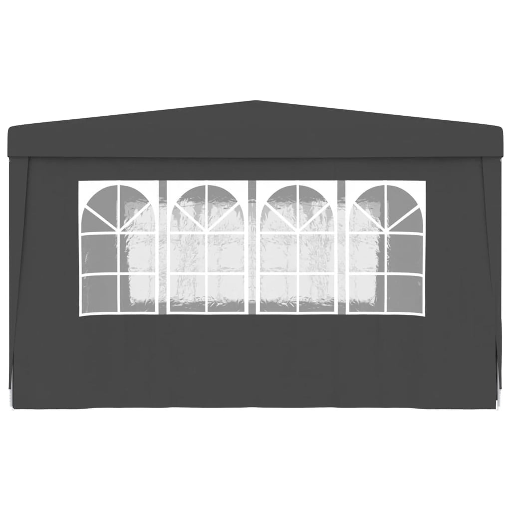 13.1'x13.1' Anthracite Party Tent with Side Walls E44476