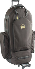Black Synthetic Tuba Wheelie Bag with Leather Trim K7841