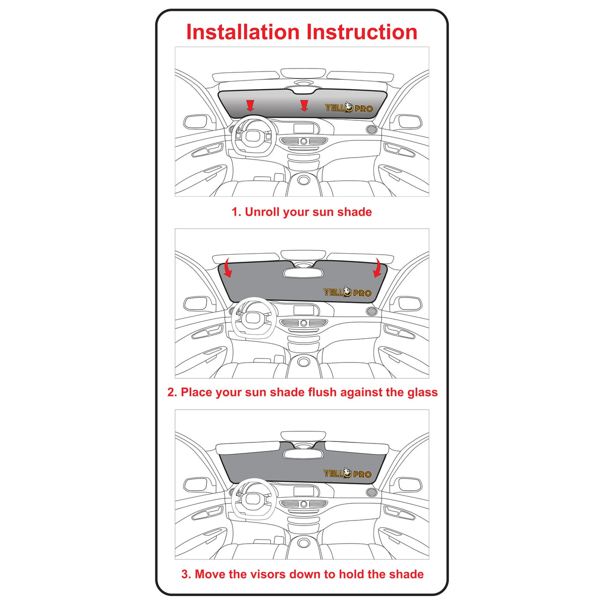 Front Windshield Sunshade for Toyota RAV4 SUV O54652
