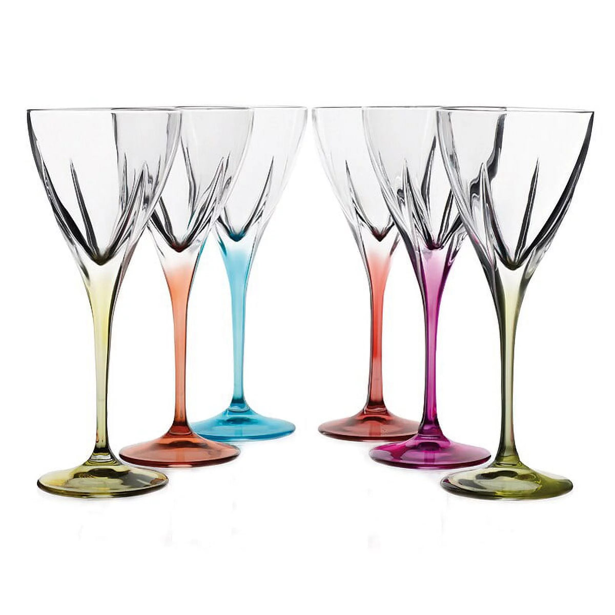 Multicolor Water Goblets Set of 6 H66901