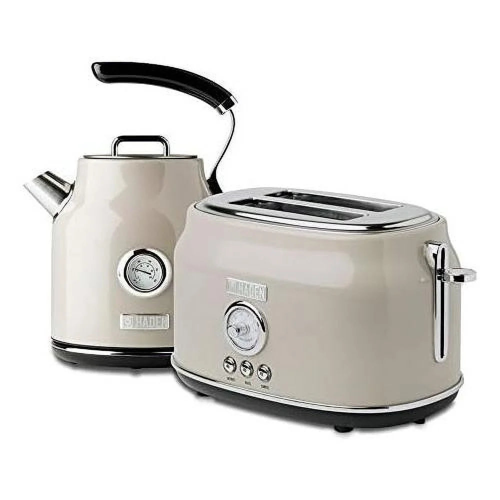 Stainless Steel 2 Slice Toaster & 1.7 Liter Stainless Steel Electric Water Kettle B2889