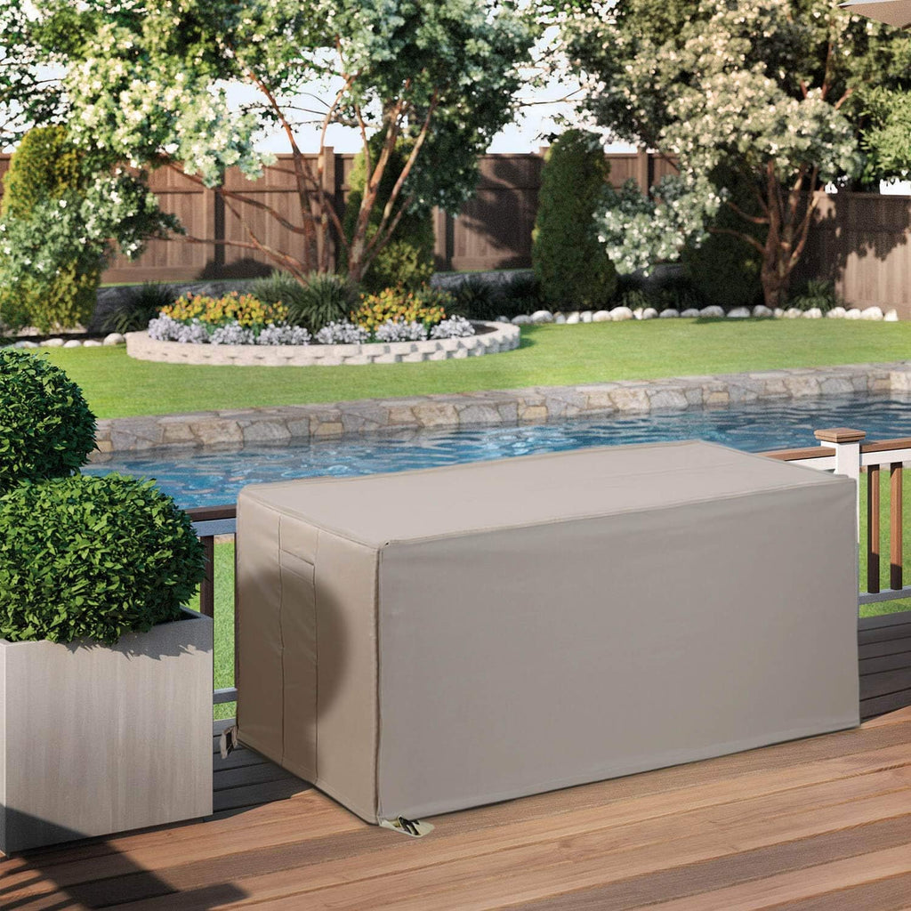 Waterproof Heavy Duty Outdoor Storage Box Cover with Straps and Handles W5171