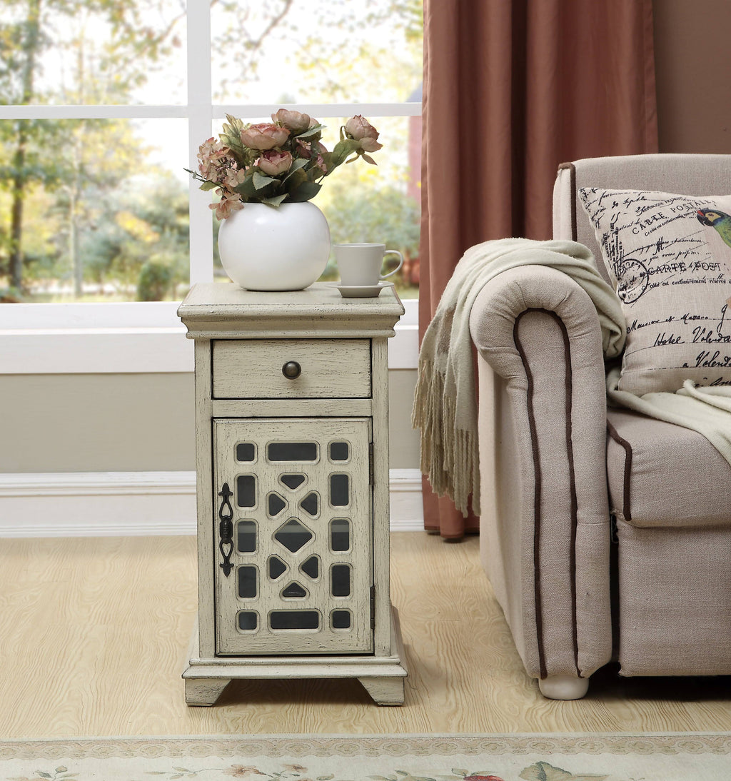 One Drawer One Door Chairside Cabinet S76371
