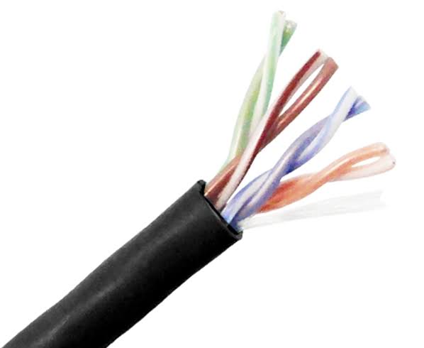 Cat5e Plenum Bulk Ethernet Cable, Cmp UL Listed, Solid Copper UTP, 24 AWG 1000ft White P387206