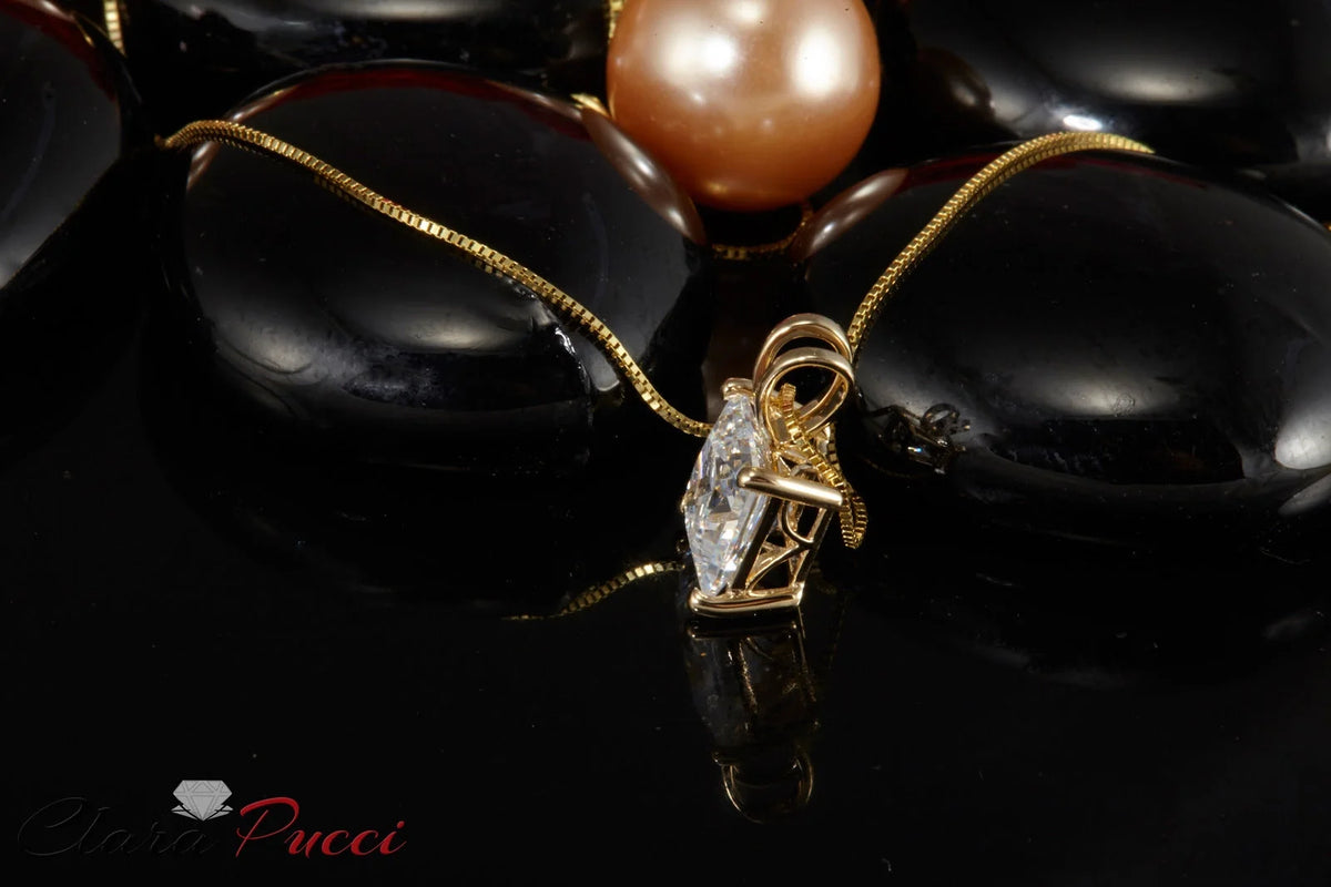 18K Yellow Gold Diamond Pendant with 18" Chain N586687