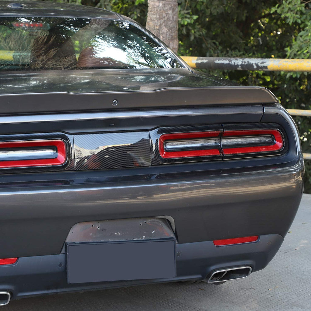 Carbon Fiber Grain Taillight Cover Trim Accessories J14435
