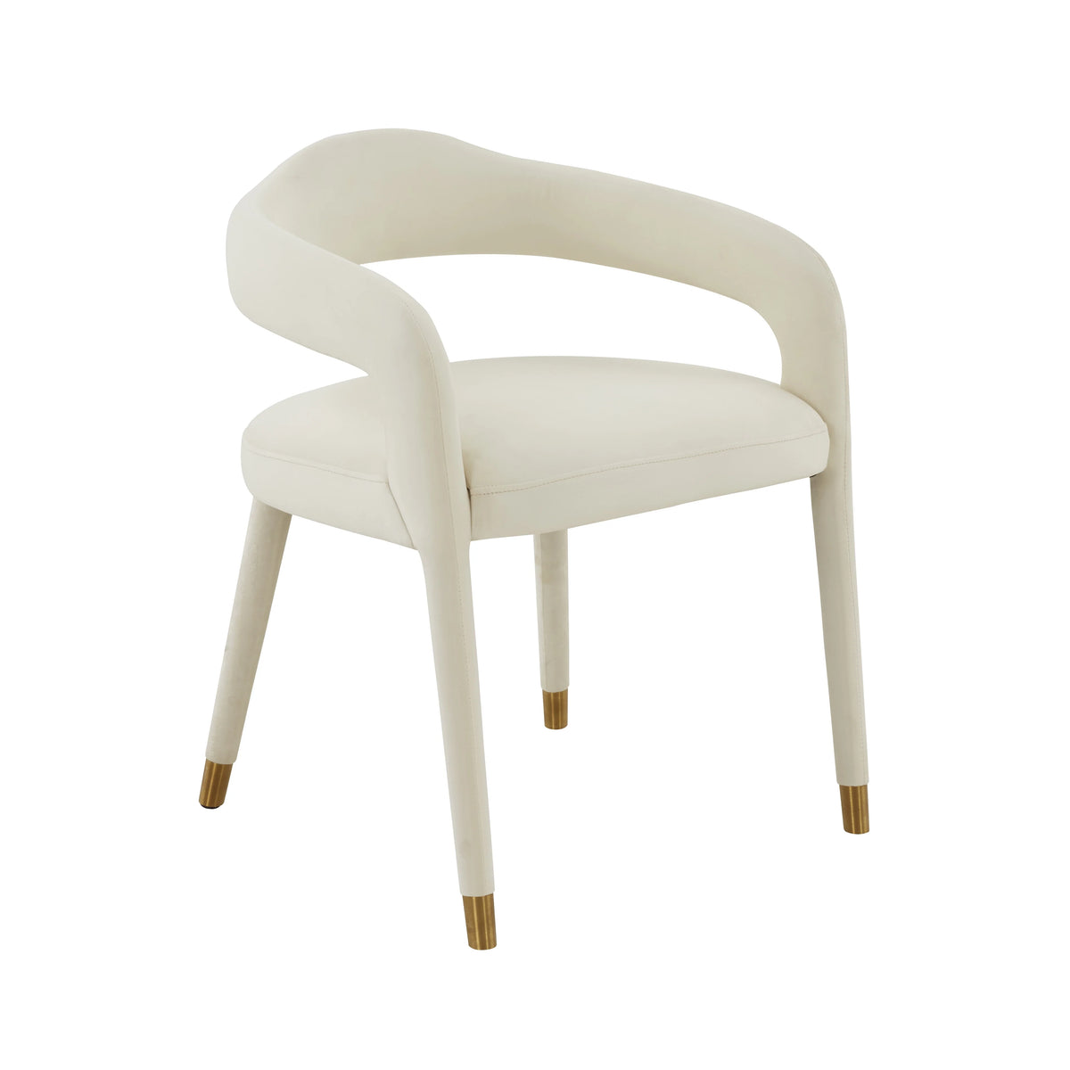Cream Velvet Dining Chair Z5503