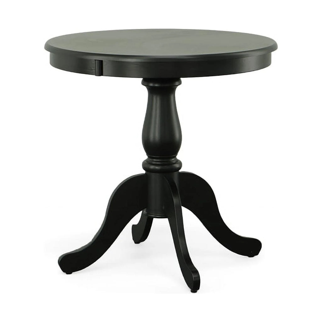 30" Round Pedestal Table in Antique Black C675