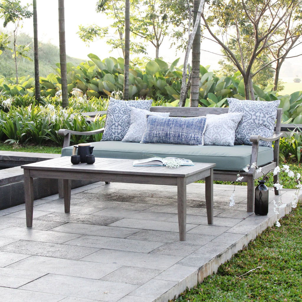 Wood Outdoor Sofa Daybed with Cushion H1714
