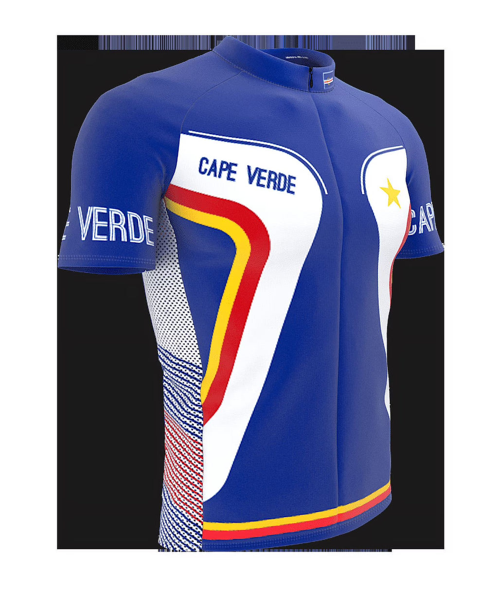 Cape Verde Full Zipper Bike Short Sleeve Cycling Jersey Size XL E884685
