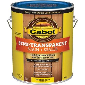 Water Based Stain, Semi-Trans Neutral/Gallon M107781