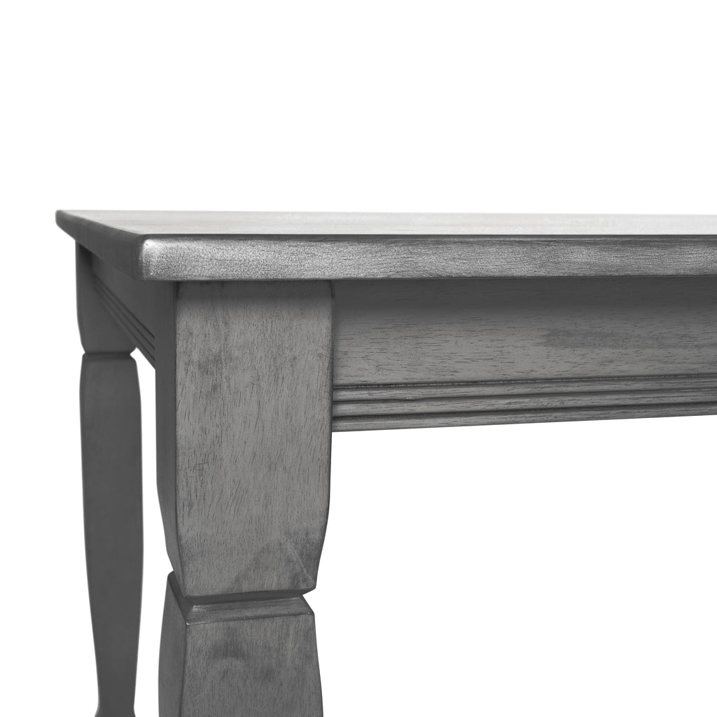 47" Wooden Dining Table with Sculpted Legs W752
