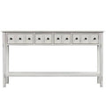 Antique White Console Table Y494
