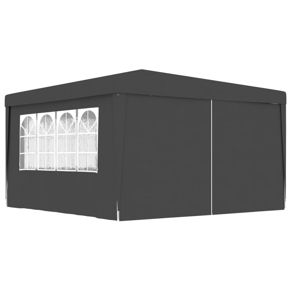 13.1'x13.1' Anthracite Party Tent with Side Walls E44476