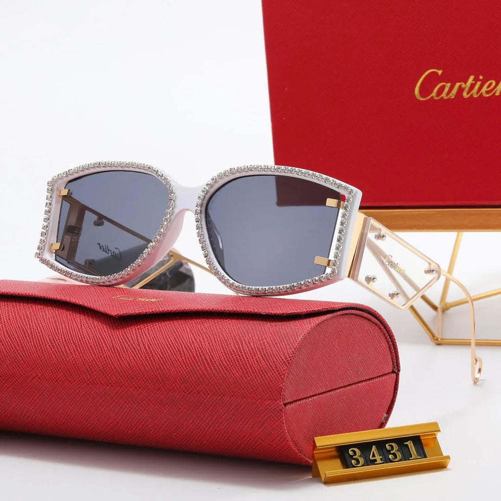Luxury Rhinestone Polarized Sunglasses B887