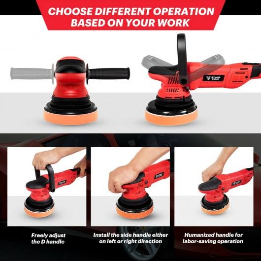 1100W Dual Action Random Orbital Polisher Kit Y70464