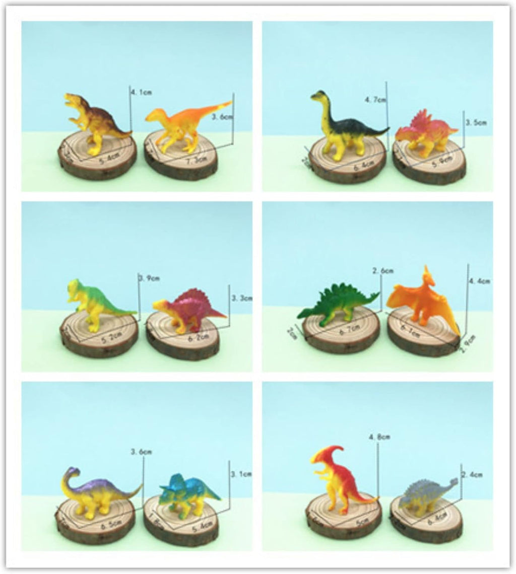 24 Packs Mini Plastic Dinosaur Toys G78229