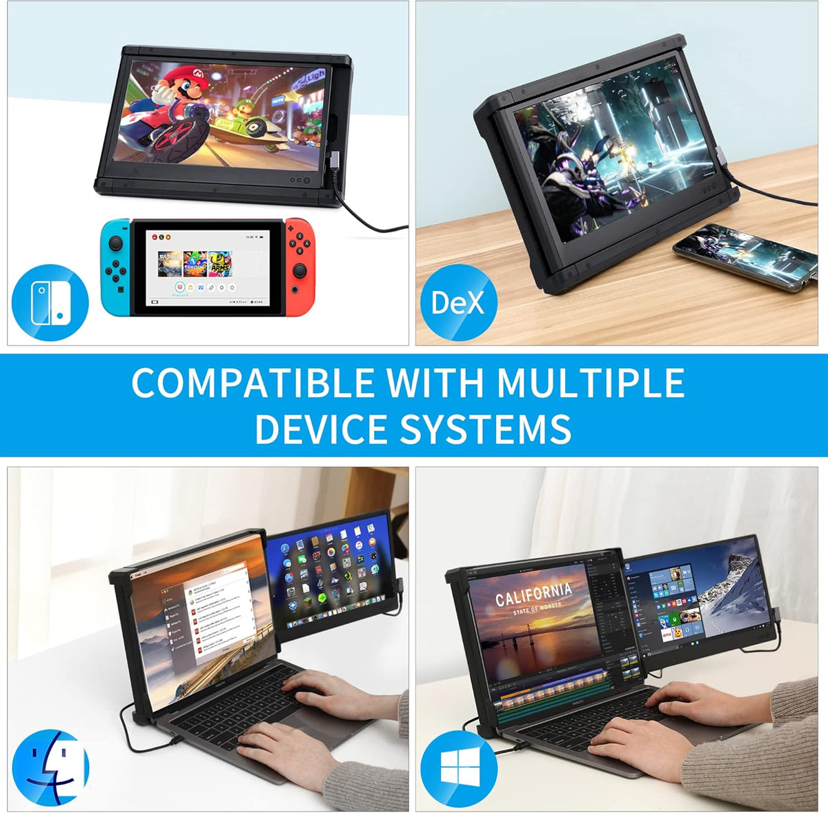 12 Inch FHD 1080P IPS Portable Monitor Y83807