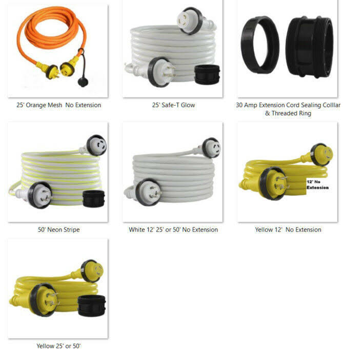 30 Amp Marine Shore Power Cordset with Light Indicator Y73917