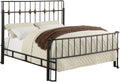 Black Queen Panel Bed D14617