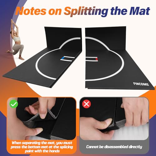 10' x 10' Black Wrestling Mat S2946