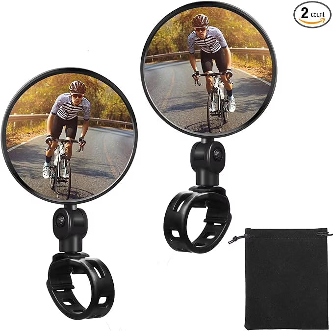 2 Pieces Bike Rearview Mirror for Mountain Road Bike B1888