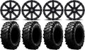 9 Items ATV Wheels 28 Tires 4x110 Bolt Pattern 10mmx1.25 Lug Kit I3435