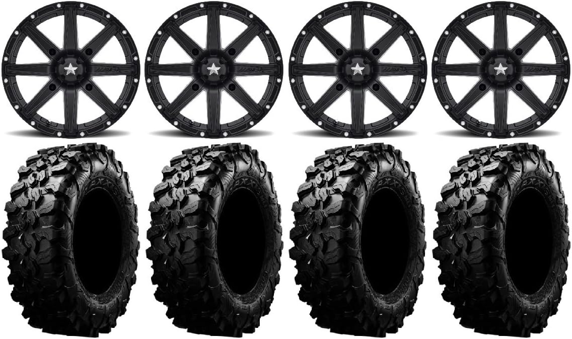 9 Items ATV Wheels 28 Tires 4x110 Bolt Pattern 10mmx1.25 Lug Kit I3435