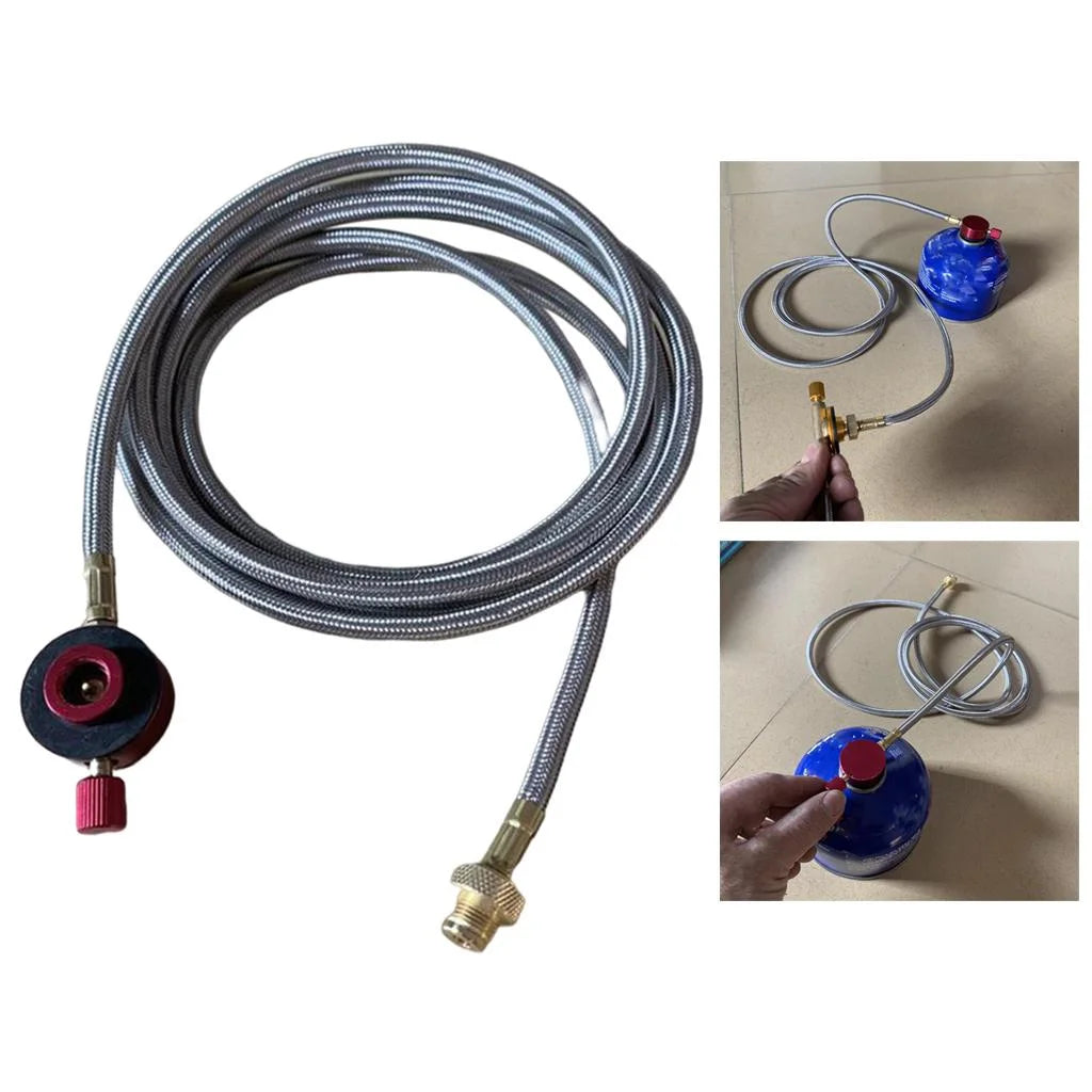 Camping Gas Refill Adapter with Burner Connector Hose M831