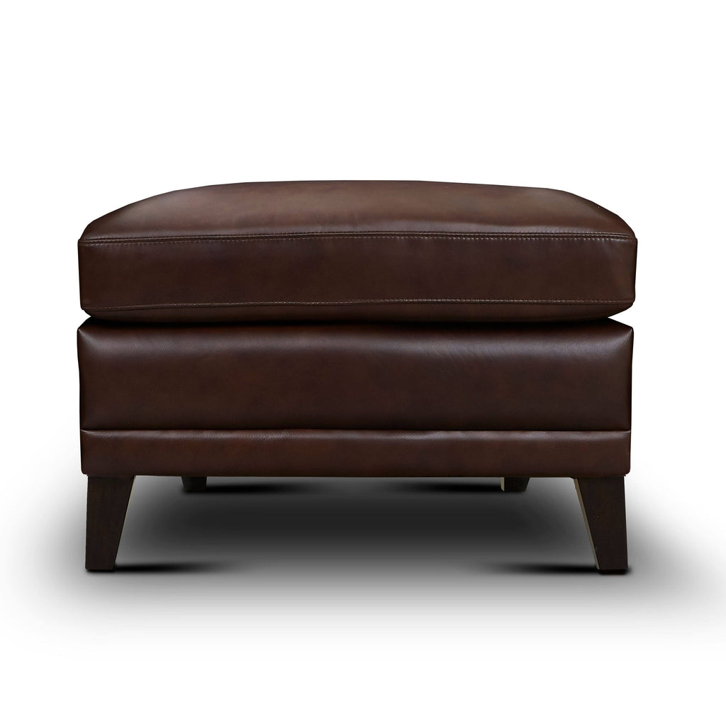Brown Genuine Leather Ottoman R15933