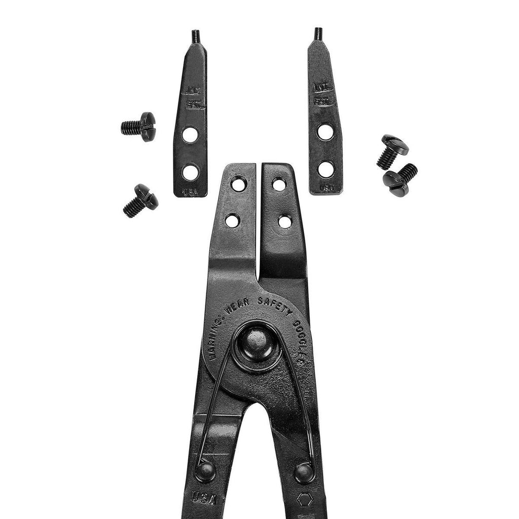 Ratcheting Retaining Ring Pliers Set with Replaceable Tips, 2-Piece M725901