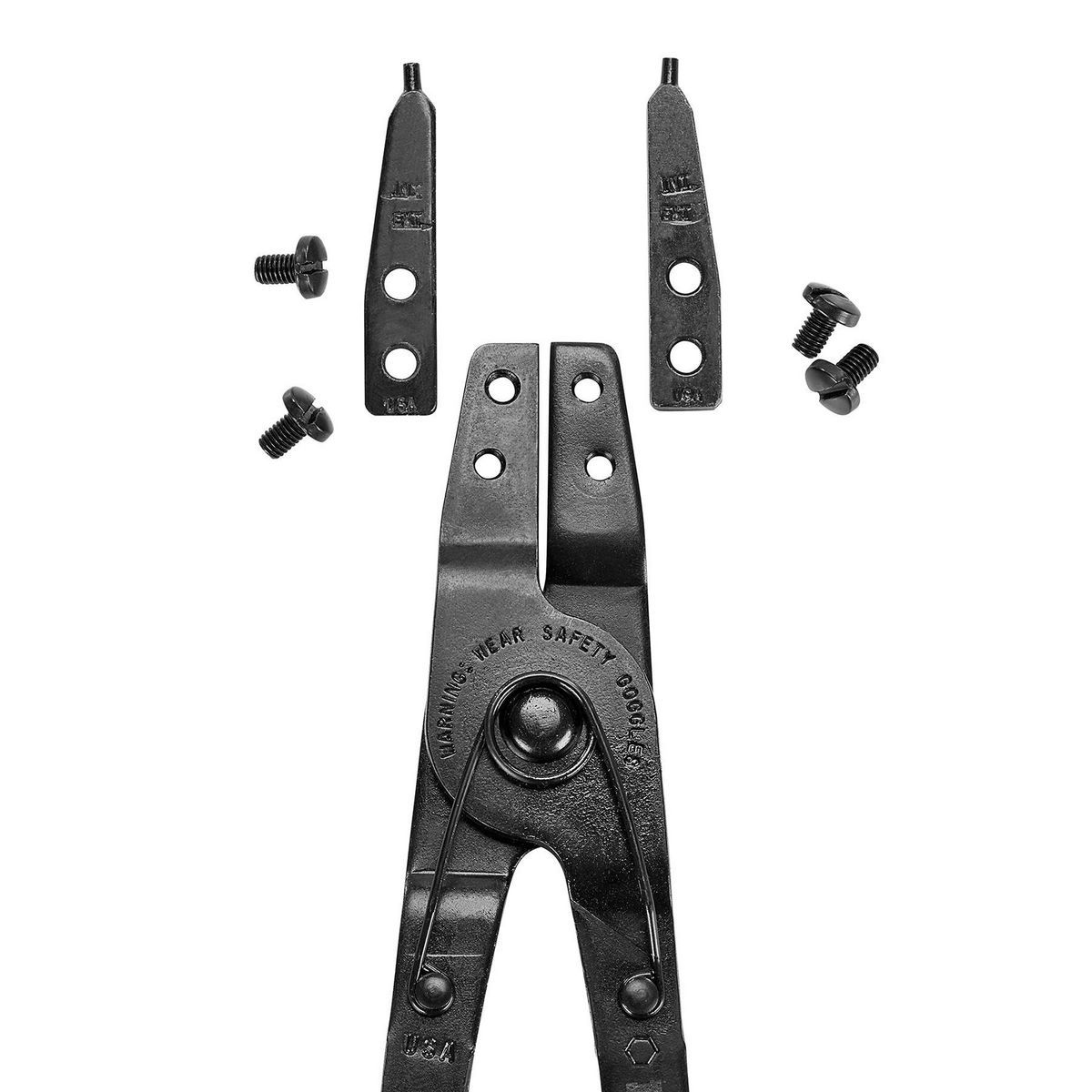 Ratcheting Retaining Ring Pliers Set with Replaceable Tips, 2-Piece M725901