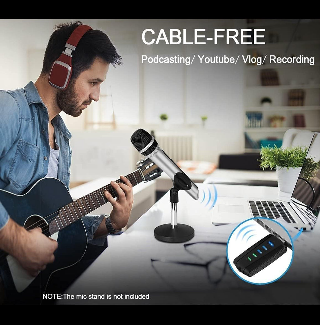 USB Wireless Microphone with USB Receiver, Pack of 2 W486