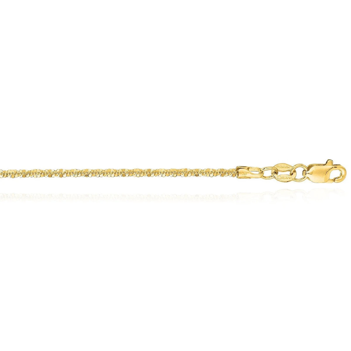 14K Gold 1.5mm Diamond-Cut Chain 16"-20" A738926