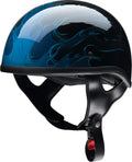 Blue Motorcycle Half Helmet B371
