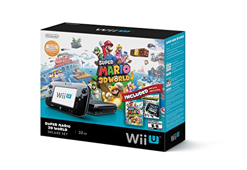 Black 32 GB Nintendo Wii U Deluxe Set A5661