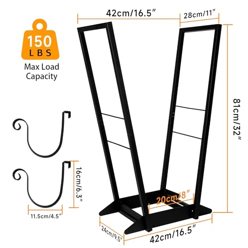 22 Inch Heavy Duty Firewood Log Rack Y91253