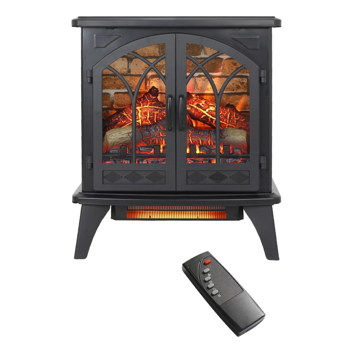 24 Inch 3D Infrared Electric Stove with Remote Control T8461