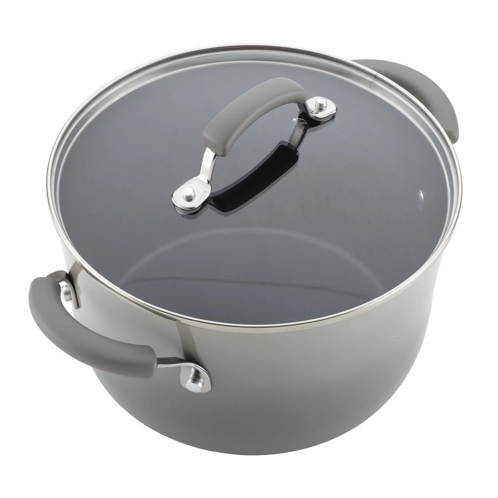 15 Piece Hard Enamel Nonstick Pots and Pans Set O474269
