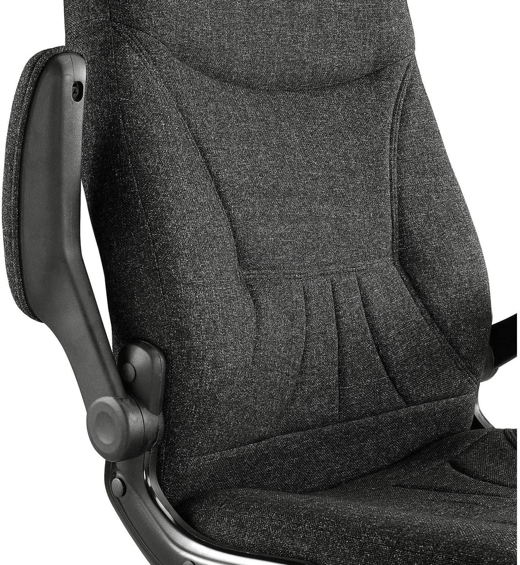 Black Fabric Mid Back Executive Chair with Arms P780652