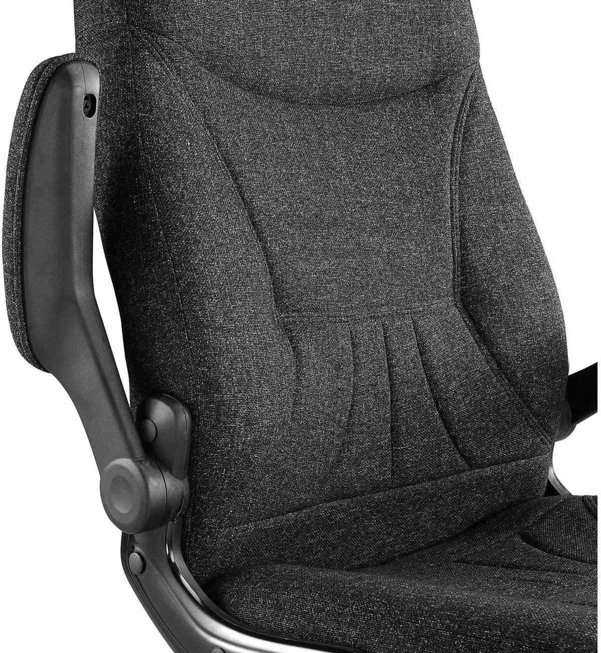 Black Fabric Mid Back Executive Chair with Arms P780652