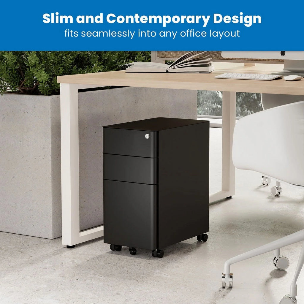 Rolling File Cabinet with 3 Drawers I5524