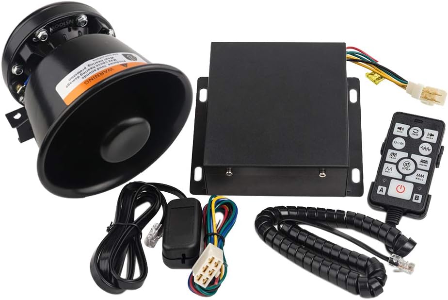 DC12V 100W Multi-Tones Wired Control with Mic Loudspeaker Emergency Electronic PA System K29072